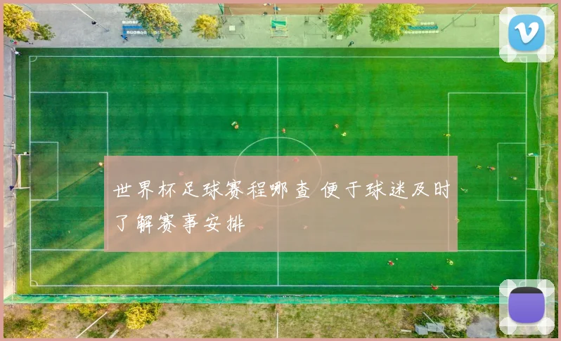 世界杯足球赛程哪查 便于球迷及时了解赛事安排